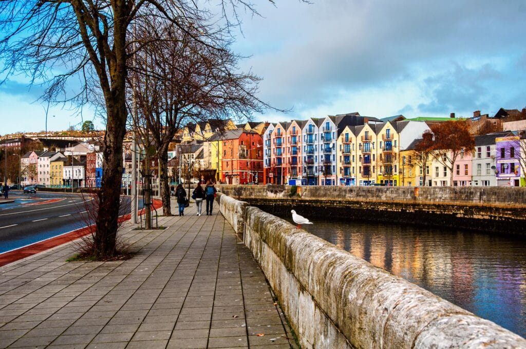 Pathway along the river in Cork City Centre