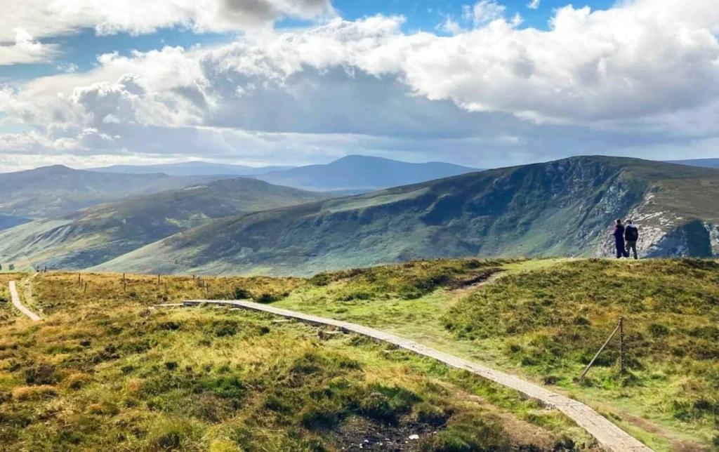 Scenic drive through Wicklow Mountains, part of the Wicklow Mountains Tour with Irish Chauffeur Transfers.