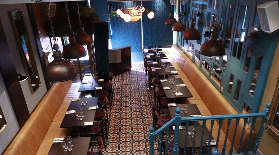 Main dining room at Pickle Indian Food.