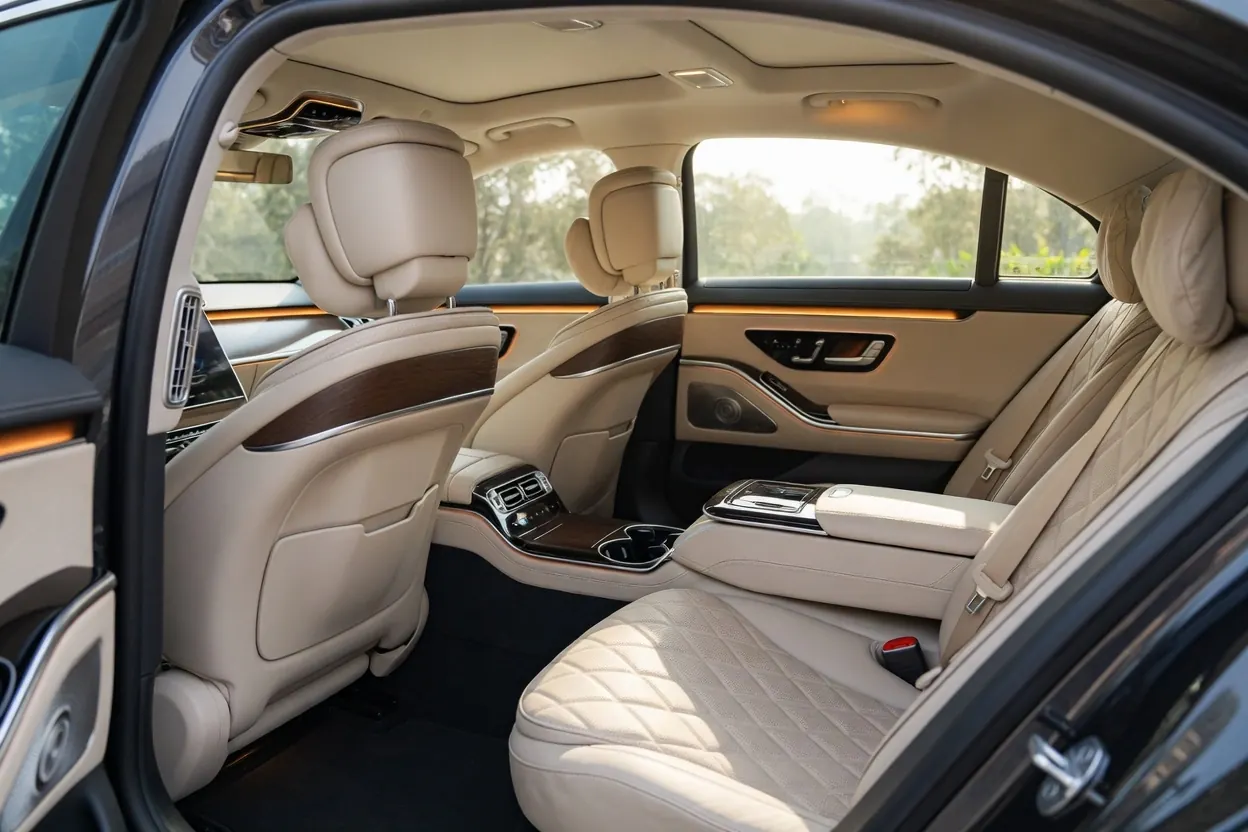 Mercedes S-Class cream interior